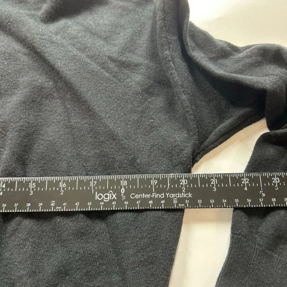 Madewell Sweater Womens XS Brookhaven Turtleneck Black Wool Cotton Minimalist - Picture 5 of 6